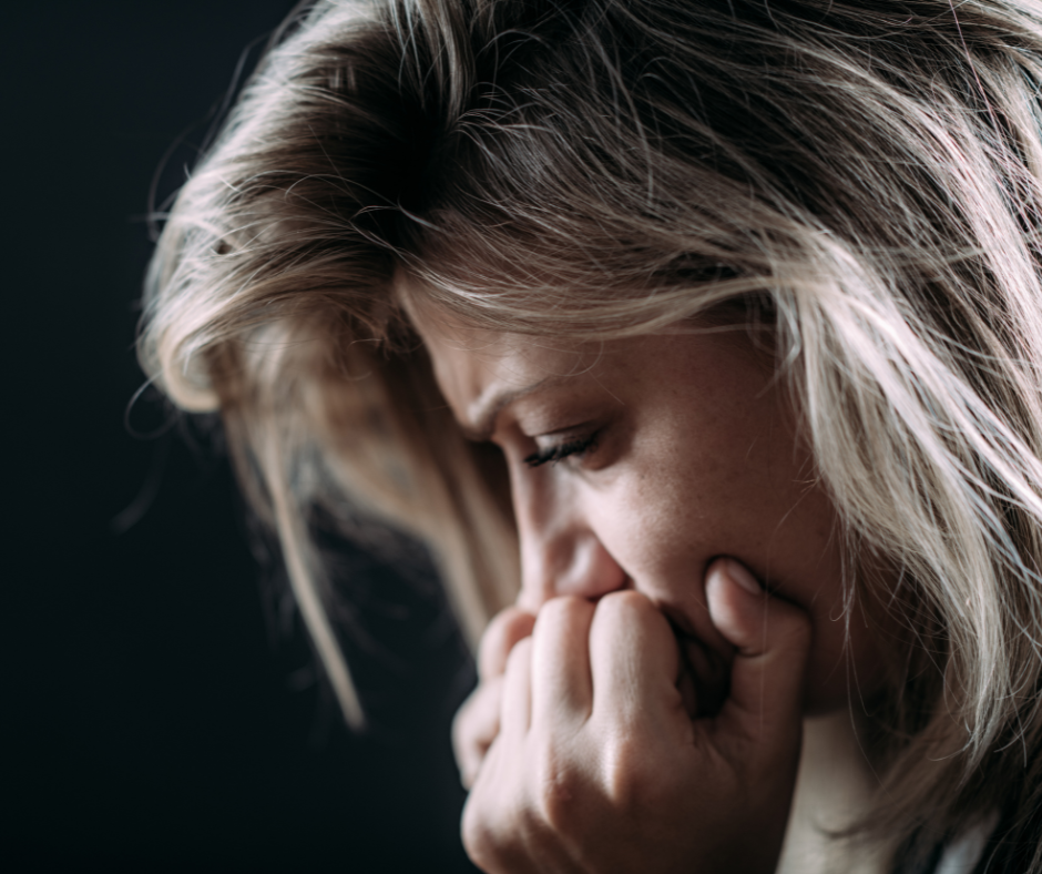Anxiety disorder symptoms - woman worrying.